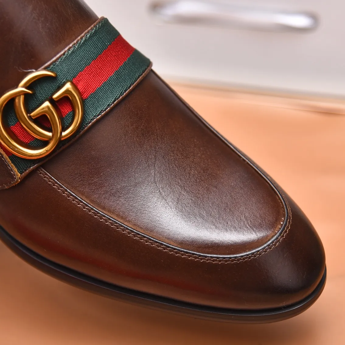 Men's shoes💰540📛📛Original (water-dyed cowhide) Gucci GUCCI official website formal shoes🌀 Italian🇮🇹imported cowhide➕top imported water-dyed cowhide lining💋Finely handmade original bottom, the real thing looks better when photographed in person Standard size 38-44